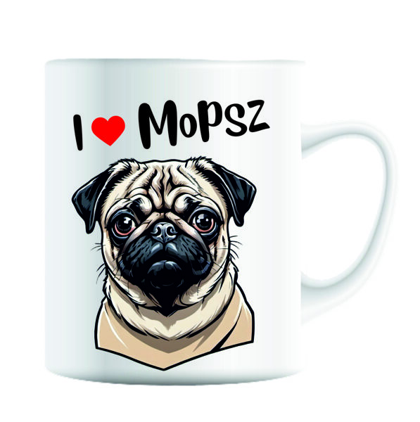 Mopsz bögre